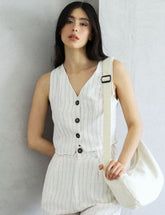 CHALECO HIBISCUS RAYADO