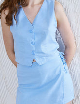 CHALECO HIBISCUS LINO