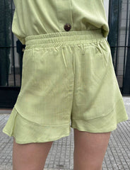 SHORT CIELO LINO