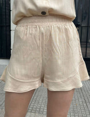 SHORT CIELO LINO