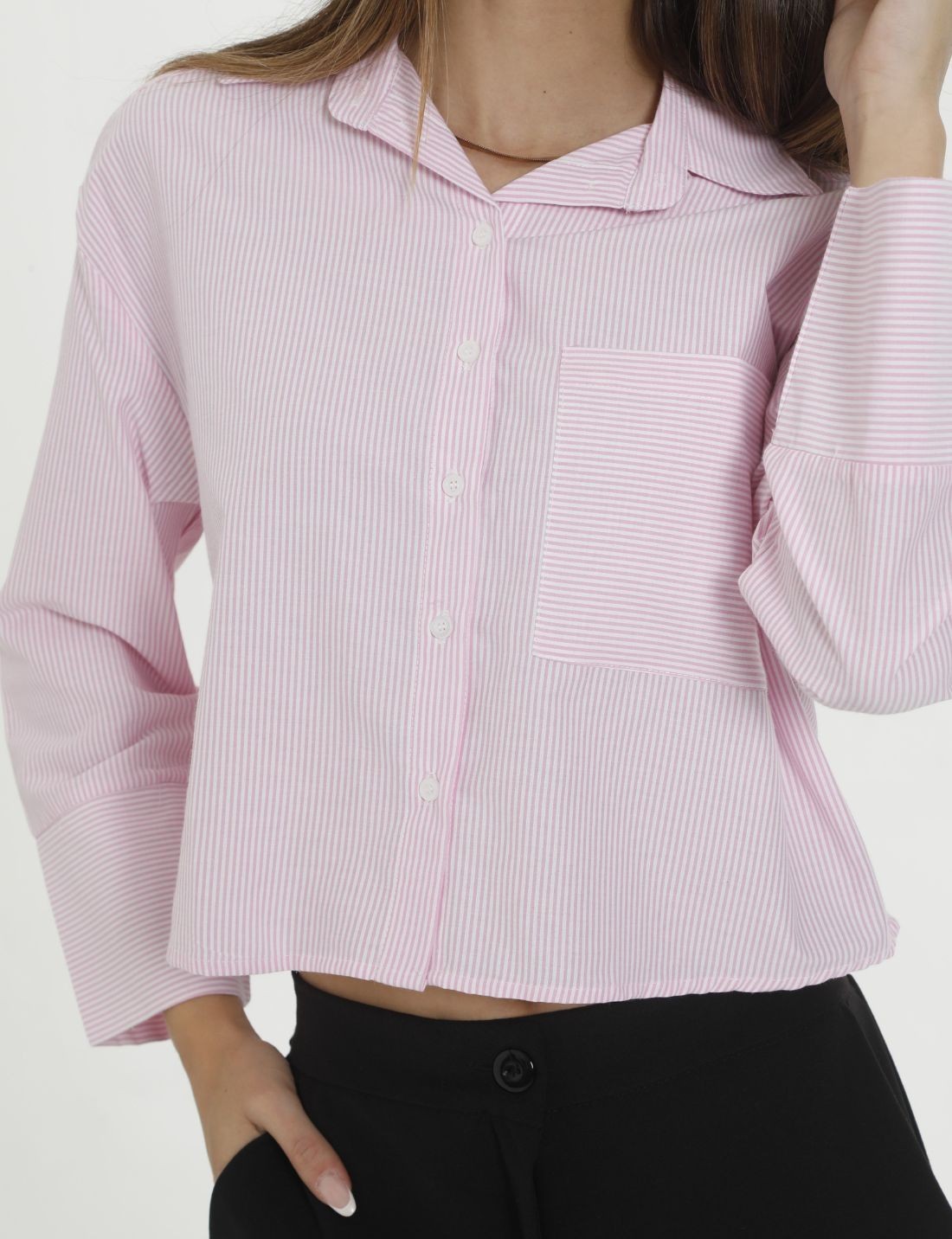 CAMISA PARIS CROP RAYAS