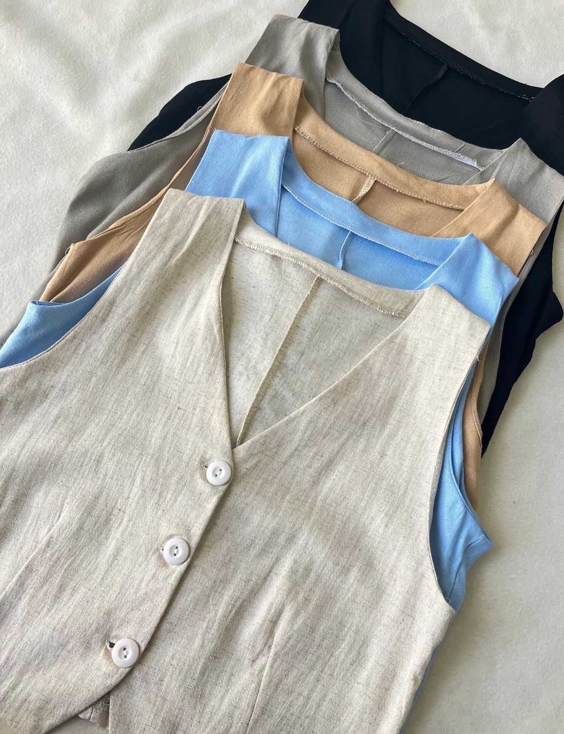 CHALECO HIBISCUS LINO