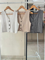 CHALECO HIBISCUS RAYADO