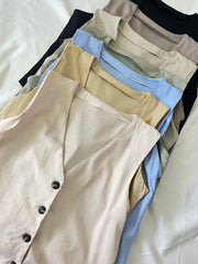 CHALECO SANTORINI LINO