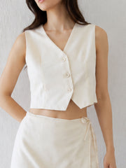 CHALECO HIBISCUS LINO